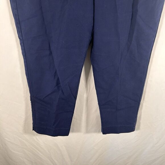 Chico's Pants Women's 14 Blue Crop Fabulously Slimming Pockets High Rise - Picture 3 of 8